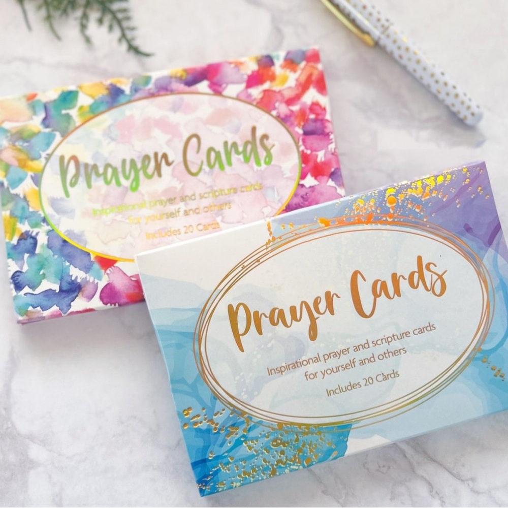 Set of 2 Crown Jewlz 20ct Christian Prayer & Scripture Cards NWT